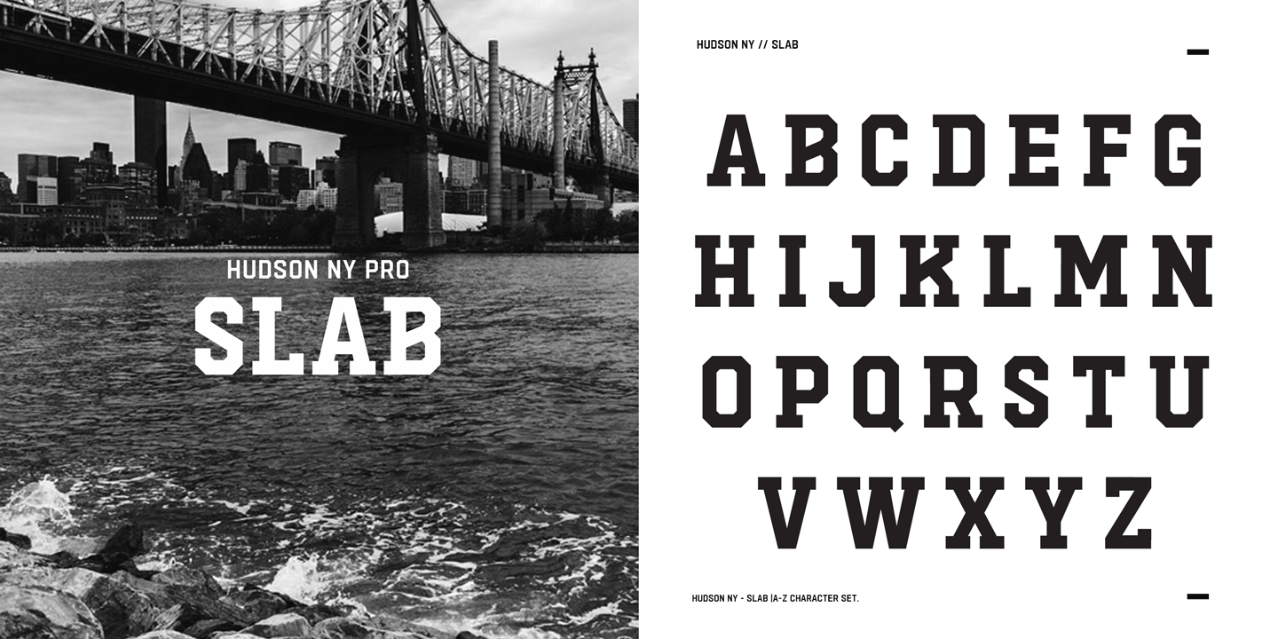Hudson NY Pro Slab Regular Font preview
